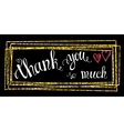 thank you so mach hand lettering vector image