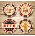 beer label or emblem set vector image