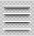 set store shelves front view white empty shop vector image vector image