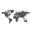 silhouette world map vector image