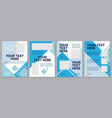 blue company brochure template vector image vector image