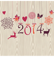 merry christmas hanging elements happy new year vector image
