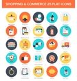shopping icons vector image