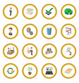 business icon circle vector image