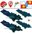 map sochi russia vector image vector image