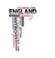 london england typography slogan for t-shirt vector image vector image
