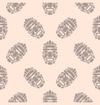 hawaii tiki mask seamless simple pattern vector image