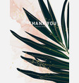 tropical evergreen palm leaves jungle rainforest vector image vector image