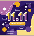 11 shopping day sale vector image