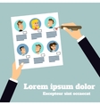 business stuff selection poster vector image vector image