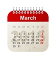 calendar 2015 - march vector image