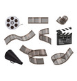 photo film tape cinema stripped studio movie tape vector image