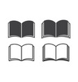 set of book icon isolated vector image vector image