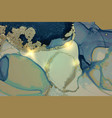 bright blue turquoise and gold shining abstract vector image
