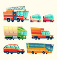 public and urban passenger transport cartoon vector image