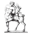 centaur vintage vector image