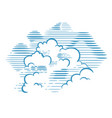 clouds design elements stylized vector image vector image