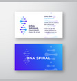 dna spiral abstract sign or logo vector image vector image