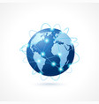 network globe icon vector image