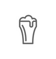 simple beer glass line icon symbol and sign vector image