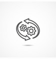 workflow icon vector image