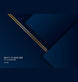 abstract template dark blue background geometric vector image