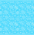 christmas decorations seamless pattern vector image