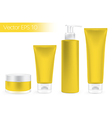 packaging containers yellow color vector image