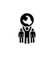 service support icon flat design vector image