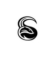 skunk animal cartoon logo vector image