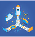 start up project concept 01 vector image vector image