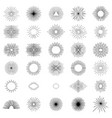 vintage sunburst explosion hand drawn design vector image