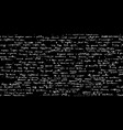 white handwritten illegible phrases seamless vector image vector image