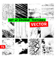 set of grunge textures vector image