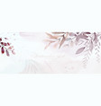 abstract art watercolor foliage painting vector image