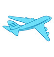 airplane image for travel or trip vector image vector image
