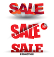 sale text set vector image