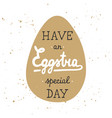 easter typography design elements for greeting vector image