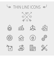 ecology thin line icon vector image