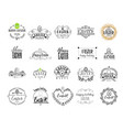 typographic badges - happy easter on the basis vector image