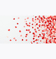 happy valentines day background paper red pink vector image vector image