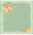 retro christmas frame vector image