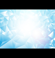 soft blue abstract triangles background vector image