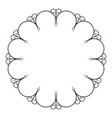 decorative round frame vector image vector image