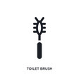 toilet brush isolated icon simple element from vector image