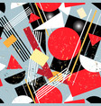 abstract seamless pattern from geometric objects vector image vector image