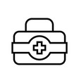 first aid kit outline icon design template vector image vector image