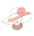 abstract image a woman with stains vector image vector image