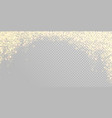 christmas holiday golden glitter snow vector image