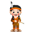 North american indian girl Royalty Free Vector Image